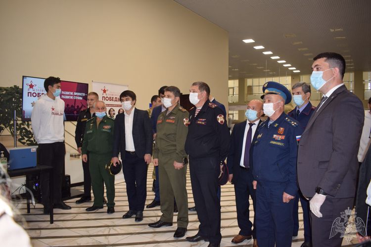 Представители Росгвардии стали гостями фестиваля юнармейцев в Дагестане