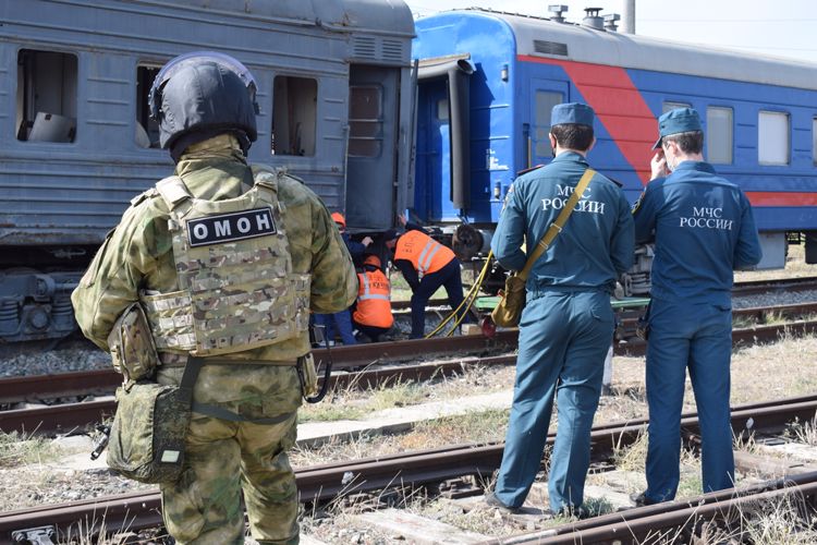 В Дагестане росгвардейцы приняли участие во всероссийских учениях по гражданской обороне