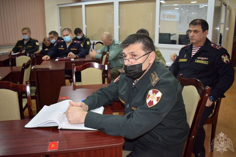 В дагестанском управлении Росгвардии прошло заседание оперативного штаба республики