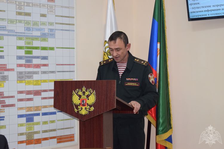 В дагестанском управлении Росгвардии прошло заседание оперативного штаба республики