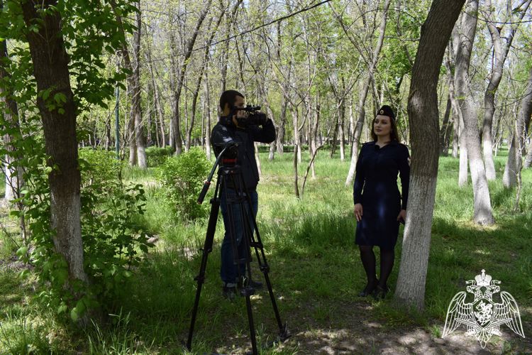 Росгвардейцы рассказали о фронтовом пути своих родственников для дагестанского телевидения