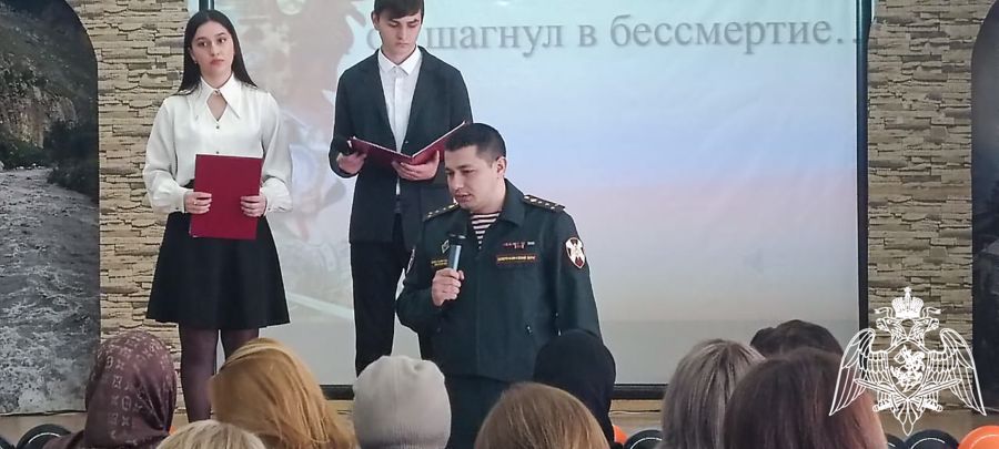 Память военнослужащего Росгвардии рядового Марата Молчанова почтили в Дагестане