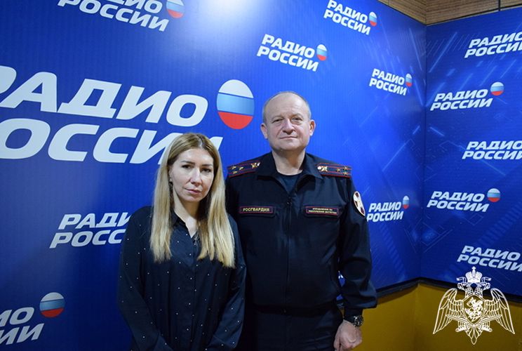 Представитель руководства регионального управления Росгвардии стал гостем дагестанского радио