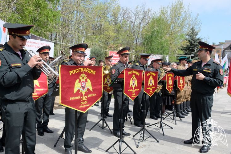 В Дагестане росгвардейцы присоединились к акции «Вахта памяти»