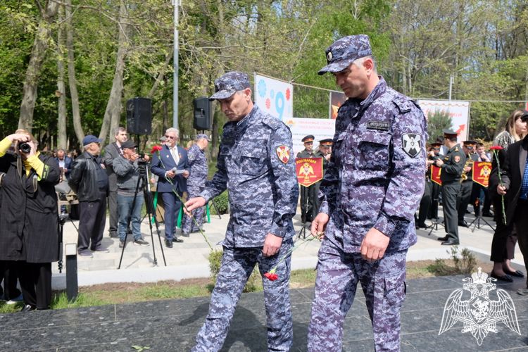 В Дагестане росгвардейцы присоединились к акции «Вахта памяти»