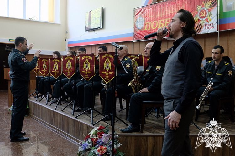 В Дагестанском государственном техническом университете прошел концерт военного оркестра Росгвардии