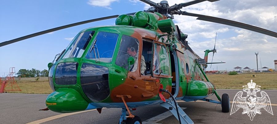 Учебно-тренировочные полеты авиации Росгвардии прошли в Дагестане