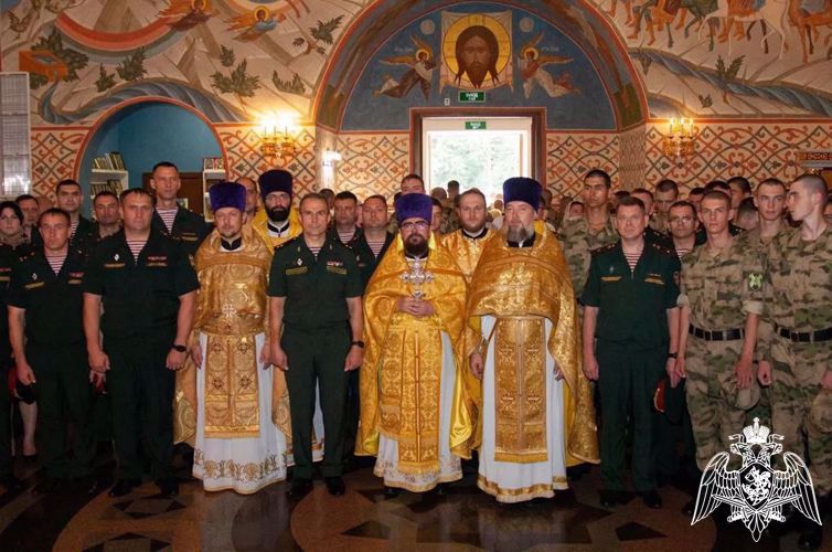 В день крещения Руси в главном храме Росгвардии прошло праздничное богослужение