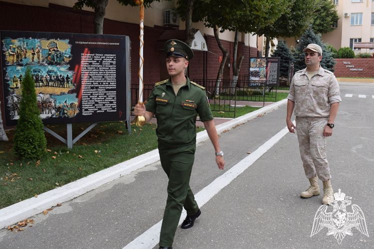 Курсант военного музыкального университета завершил стажировку в махачкалинском соединении Росгвардии 