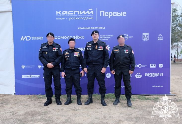 Росгвардейцы приняли участие в открытии Северо-Кавказского молодежного форума «Каспий – 2023»