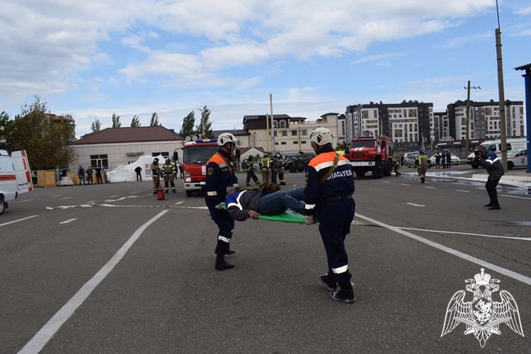 В Дагестане росгвардейцы приняли участие в штабной тренировке по гражданской обороне 