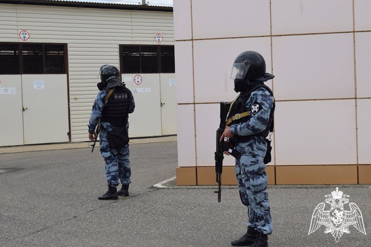В Дагестане росгвардейцы приняли участие в штабной тренировке по гражданской обороне 