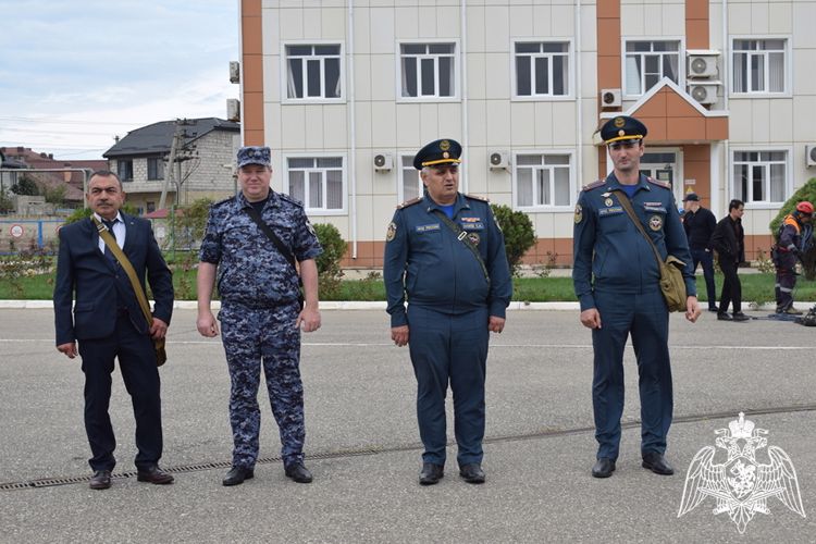 В Дагестане росгвардейцы приняли участие в штабной тренировке по гражданской обороне 