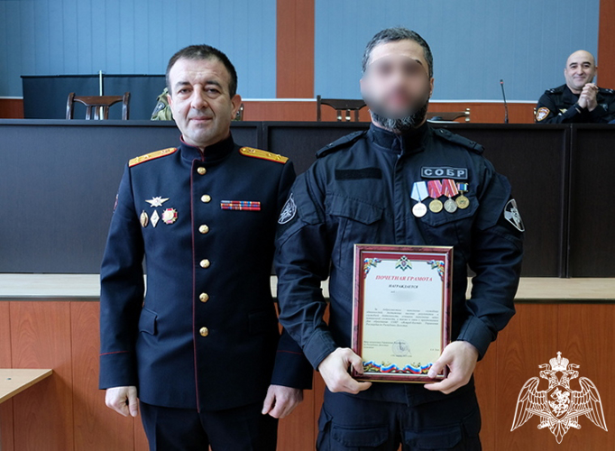 Дагестанский СОБР отметил 31-ю годовщину образования