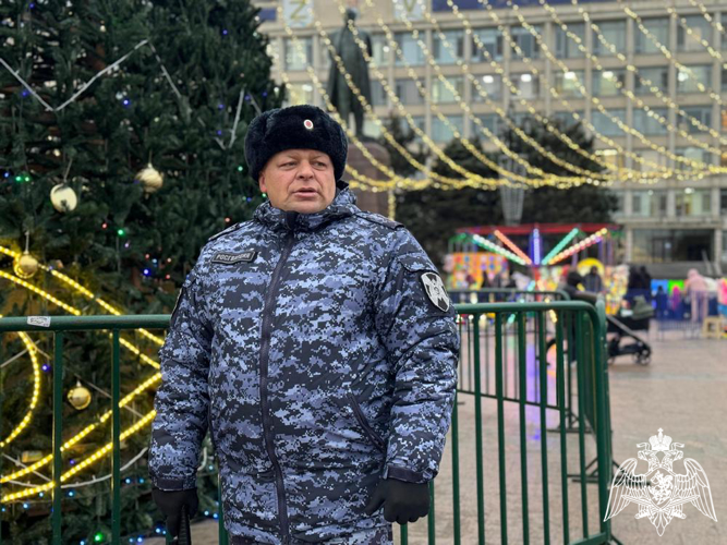 Росгвардейцы обеспечили безопасность во время новогодних и рождественских праздников в Дагестане