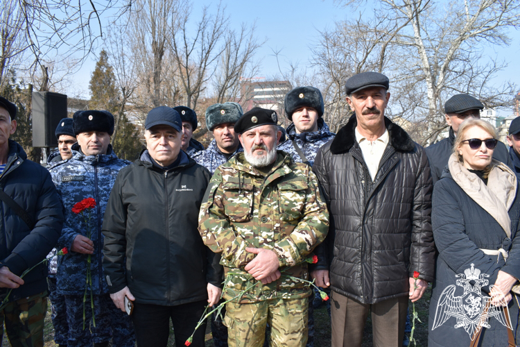 В Дагестане при участии росгвардейцев прошли мероприятия, посвященные 36-летию вывода советских войск из Афганистана