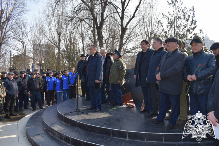 В Дагестане при участии росгвардейцев прошли мероприятия, посвященные 36-летию вывода советских войск из Афганистана