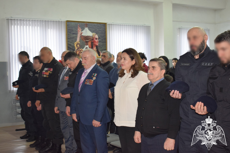 В Дагестане росгвардейцы приняли участие в памятном мероприятии 
