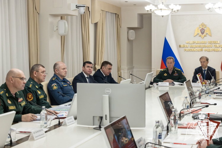 Директор Росгвардии Герой России генерал армии Виктор Золотов провел расширенное заседание коллегии по итогам работы ведомства