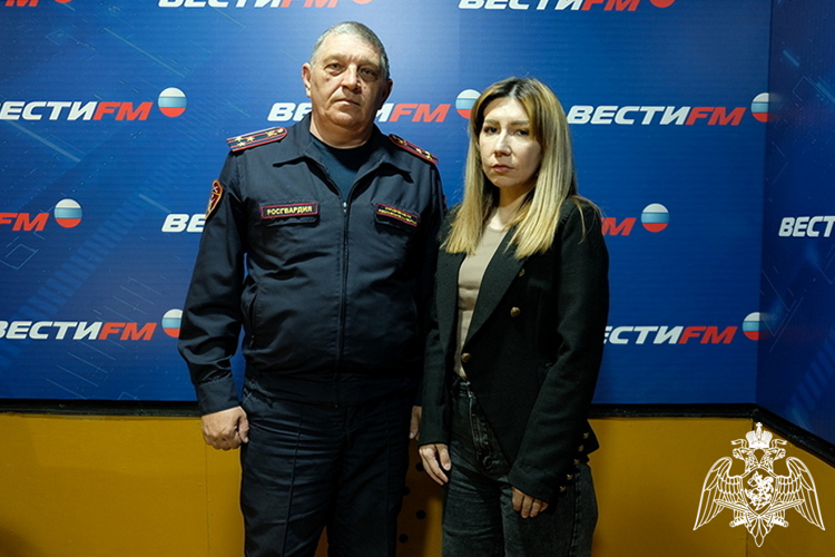 Офицер Росгвардии выступил на дагестанском радио 