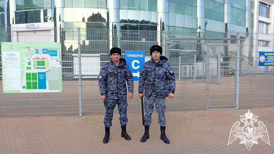 В Дагестане росгвардейцы обеспечили безопасность футбольного матча Российской премьер-лиги
