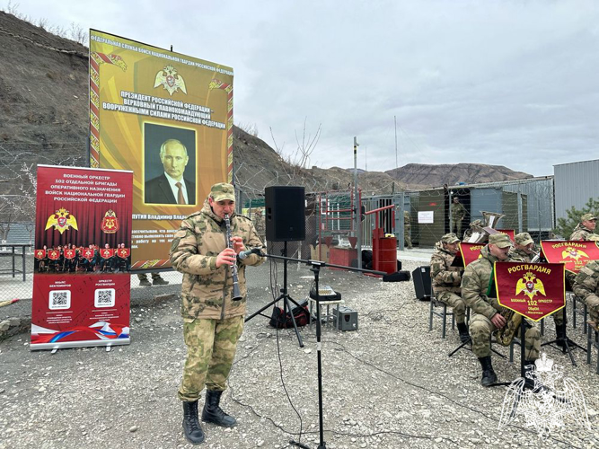 В Дагестане прошли концерты ведомственного оркестра ко Дню Росгвардии