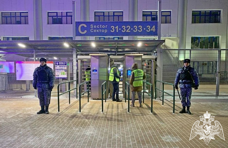 В Дагестане росгвардейцы обеспечили безопасность футбольного матча Российской премьер-лиги 