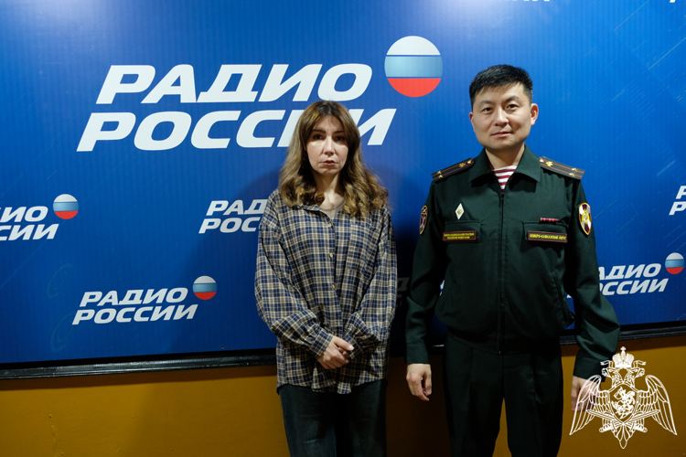 Офицер махачкалинского соединения Росгвардии выступил в эфире регионального радио 