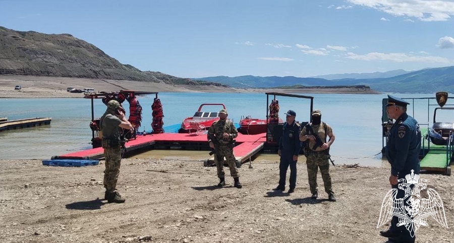 При участии Росгвардии на Чиркейском водохранилище в Дагестане прошли профилактические мероприятия 
