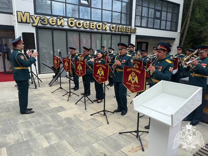 Росгвардейцы приняли участие в открытии Музея боевой славы в Дагестане