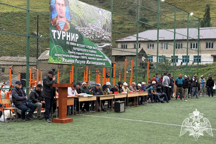 В горном районе Дагестана прошел футбольный турнир памяти сотрудника СОБР «Ястреб – Каспий»
