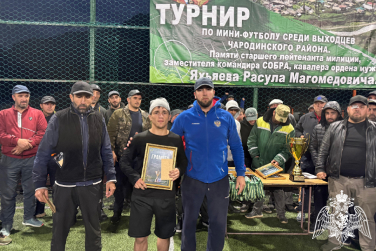 В горном районе Дагестана прошел футбольный турнир памяти сотрудника СОБР «Ястреб – Каспий»
