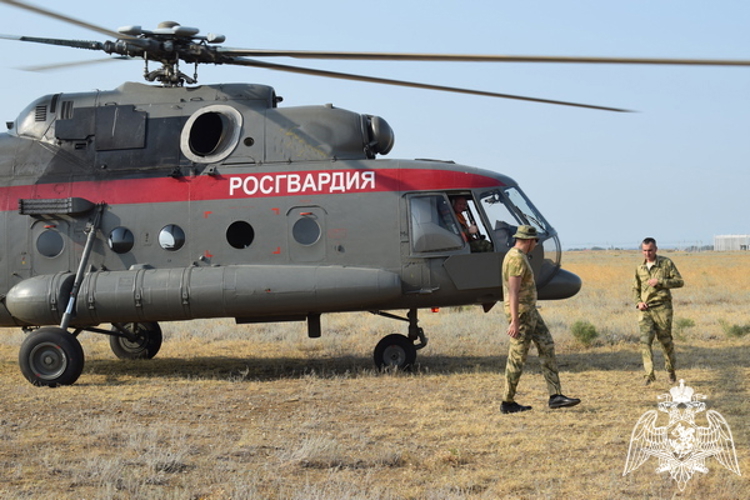 Учебно-тренировочные полеты авиации Росгвардии прошли в Дагестане