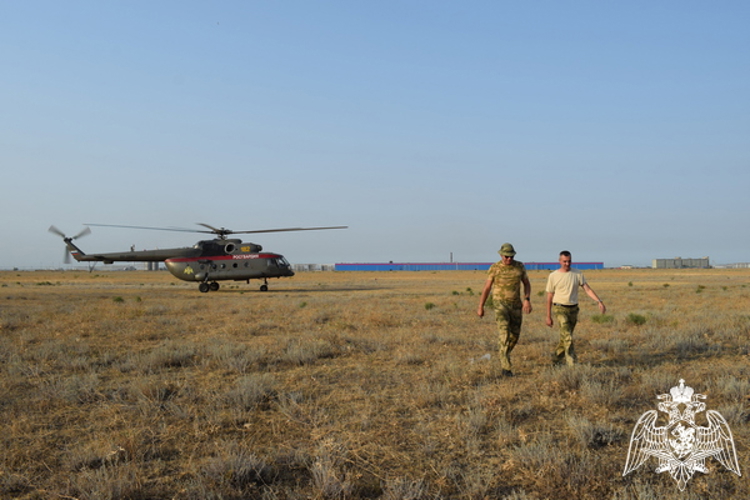 Учебно-тренировочные полеты авиации Росгвардии прошли в Дагестане