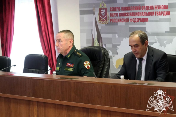 Заседание оперативного штаба состоялось в Северо-Кавказском округе Росгвардии