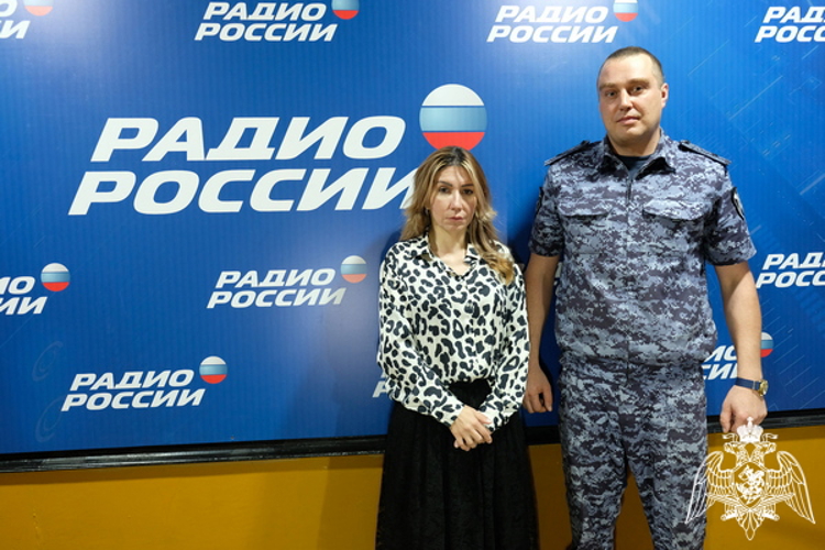 Офицер Росгвардии выступил в эфире дагестанского радио