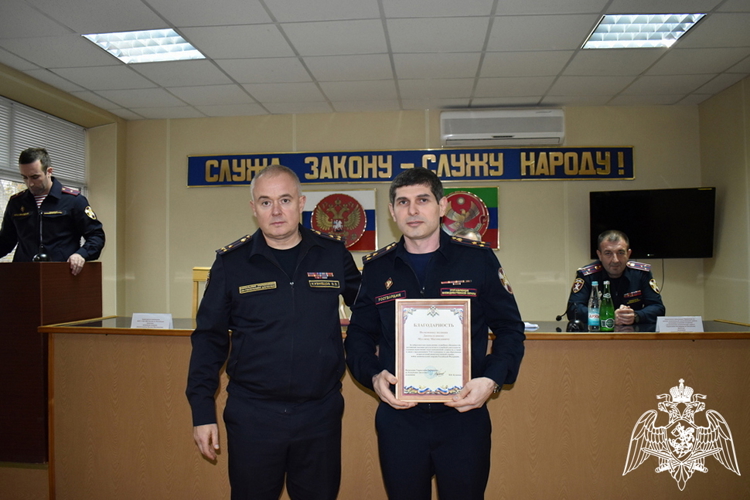 День образования подразделений вневедомственной охраны Росгвардии отметили в Дагестане