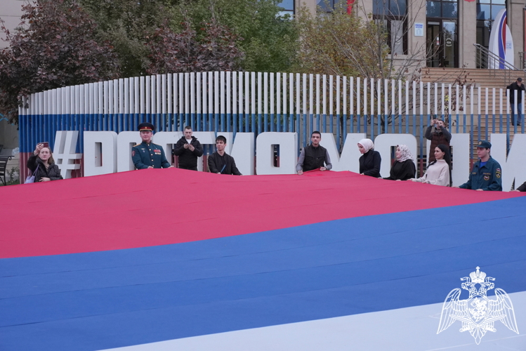 В Дагестане офицер Росгвардии стал участником патриотического проекта «Диалоги с Героями»
