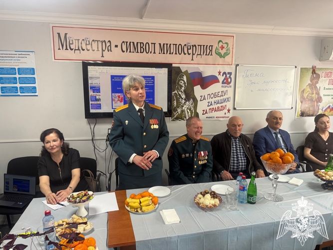 В Дагестане росгвардейцы стали участниками круглого стола, посвященного Дню защитника Отечества