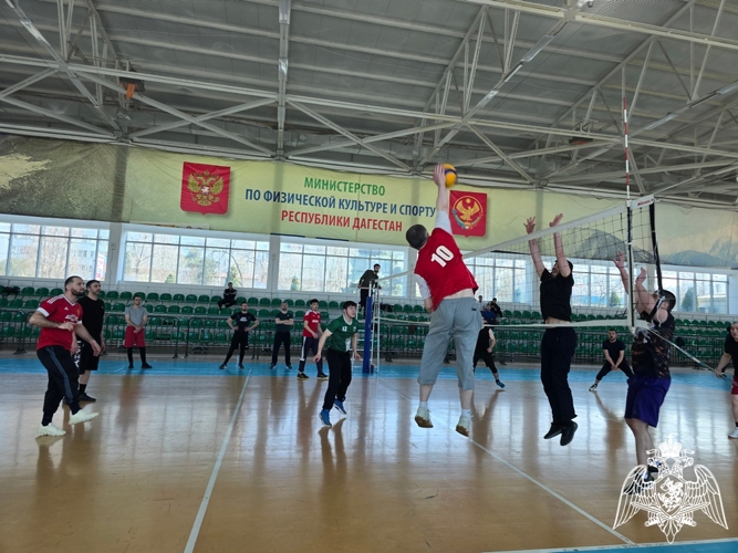 В Дагестане прошел волейбольный турнир среди росгвардейцев