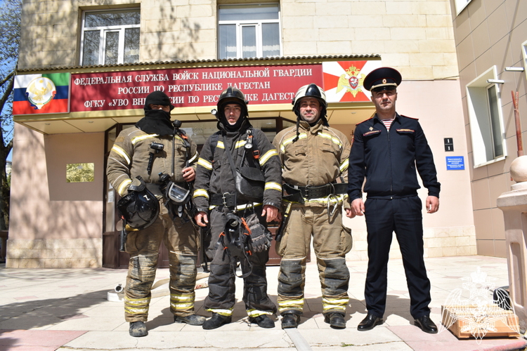 В Дагестане прошло пожарно-тактическое занятие Росгвардии и МЧС
