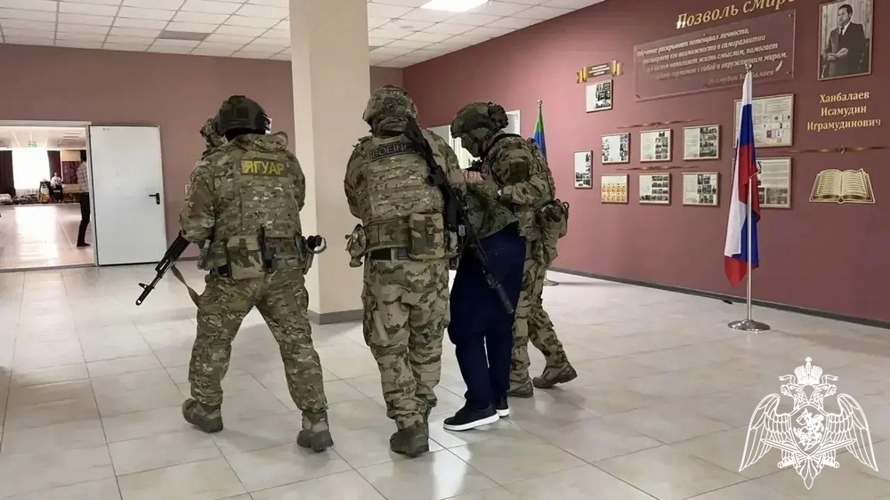 В Дагестане росгвардейцы приняли участие во всероссийских учениях по антитеррористической защищенности образовательных учреждений