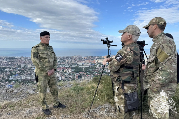 Съемочная группа телеканала «НТВ» побывала в дагестанском ОМОН «Горец»