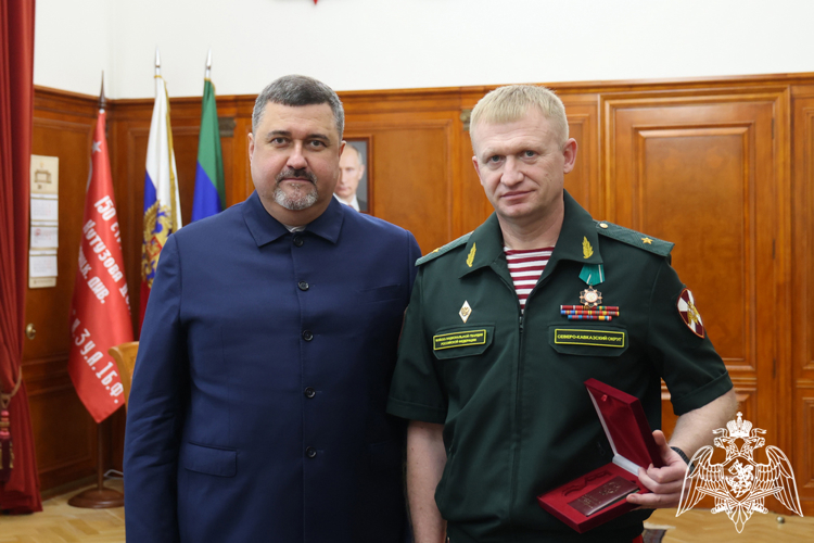 Врио командующего Северо-Кавказским округом Росгвардии встретился с врио главы Республики Дагестан