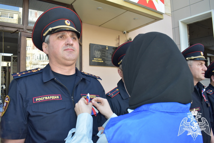 В Дагестане росгвардейцы поддержали акцию «Я – россиянин»