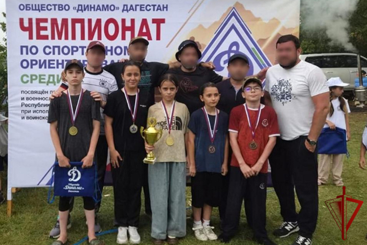 В Дагестане дети росгвардейцев стали бронзовыми призерами чемпионата по спортивному ориентированию