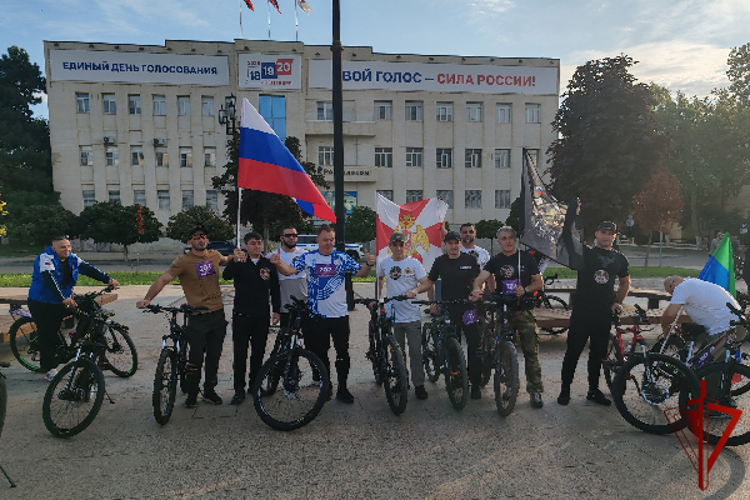В Дагестане прошёл «Велопробег единства народов России» с участием росгвардейцев