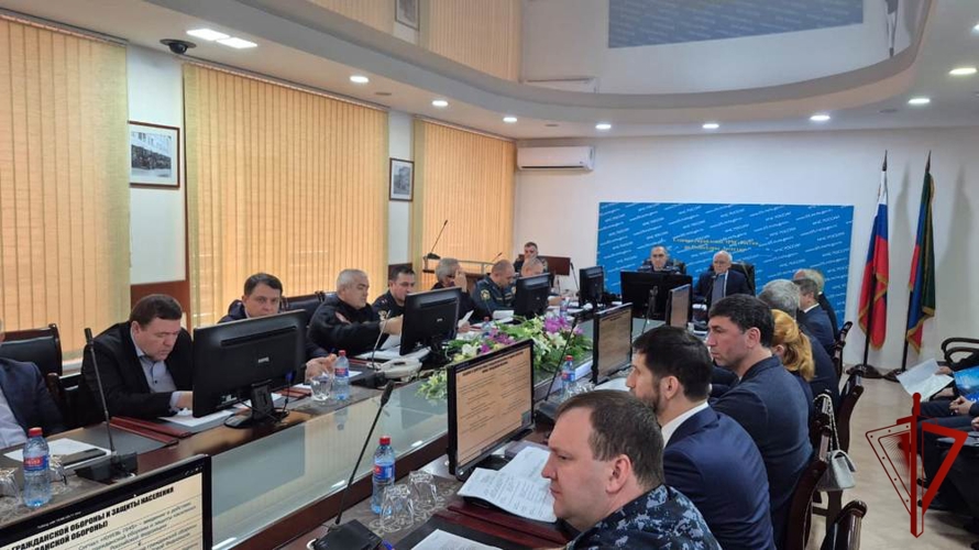 В Дагестане росгвардейцы приняли участие во Всероссийской штабной тренировке по гражданской обороне. 