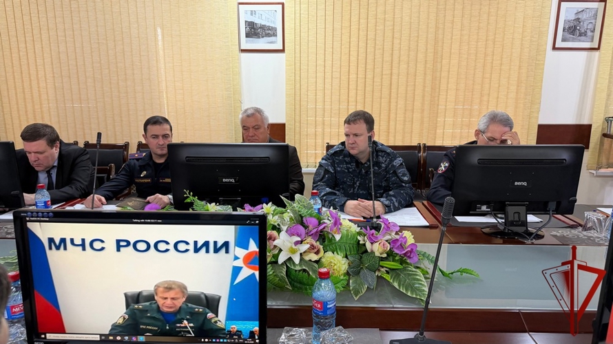 В Дагестане росгвардейцы приняли участие во Всероссийской штабной тренировке по гражданской обороне. 