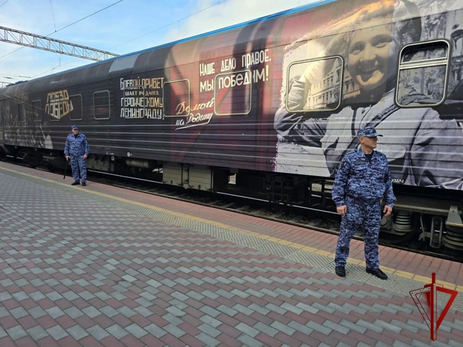 Росгвардейцы обеспечили безопасность пребывания «Поезда Победы» в Дагестане